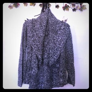 Gray cardigan